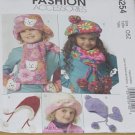 5254 McCall's Fashion Accessories One Size Fits All children's Girl's Hats Mittens Scarves No. 208 5254 McCall's Fashion Accessories One Size Fits All children's Girl's Hats Mittens Scarves No. 208