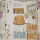 7224 McCall's Cafe Curtains Round Cloth fabric felt No. 210 7224 McCall's Cafe Curtains Round Cloth fabric felt No. 210