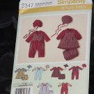 Simplicity 2347 Babies Romper Dress Panties Hats size A xxs, xs,s m, l No. 216 Simplicity 2347 Babies Romper Dress Panties Hats size A xxs, xs,s m, l No. 216