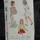 Simplicity 2534 Child's Blouse Blouse Petticoat Combination Size 5No. 216