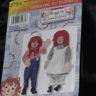 Simplicity 2784 Raggedy Ann Raggedy Andy Halloween Costume Toddlers Theater No. 216 Simplicity 2784 Raggedy Ann Raggedy Andy Halloween Costume Toddlers Theater No. 216