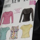 New Look 6106 Five Tops in One Size A-8-18 No. 216 New Look 6106 Five Tops in One Size A-8-18 No. 216