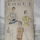 Vogue 8609 Blouse Pattern Size 16 Bust 34 Mid Century 1955 pattern No. 216 Vogue 8609 Blouse Pattern Size 16 Bust 34 Mid Century 1955 pattern No. 216