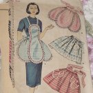 vintage Simplicity Pattern 4479 Ladies Misses Aprons One Yard Apron  No. 188