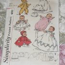 Simplicity 1844 Wardrobe for Betsy Wetsy and Tiny Tears Doll No. 217