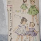 Vintage Simplicity Pattern 3807 Toddler Size 2 Dress Pinafore Panties DL 2 Vintage Simplicity Pattern 3807 Toddler Size 2 Dress Pinafore Panties DL 2