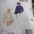 Kwik Sew Pattern 2817 Kwik Serge Sizes xs-s-m-L-XL hat sizes s-m-L No. 193 Kwik Sew Pattern 2817 Kwik Serge Sizes xs-s-m-L-XL hat sizes s-m-L No. 193