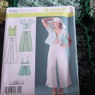 Wrap pants Shorts Kimono Top bra top Simplicity 4192 Size RS 14, 16, 18, 20, 22 No. 193 Wrap pants Shorts Kimono Top bra top Simplicity 4192 Size RS 14, 16, 18, 20, 22 No. 193