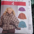 McCalls Capelets Ponchos 5764 Size B5 8-10-12-14-16 No. 225 McCalls Capelets Ponchos 5764 Size B5 8-10-12-14-16 No. 225