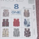 8285 McCall's Size Large Vests Lined vests  No. 193