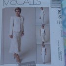 9376 McCall's Sewing Pattern Jacket Pants Vest Skirt Size C 10, 12, 14 No. 225