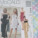 Evening Elegance McCall's evening gowns Pattern 9403 Size D 12, 14, 16  No. 193