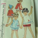 Toddler Top shorts panties vintage sewing pattern Size 2 Simplicity 5519  No. 193