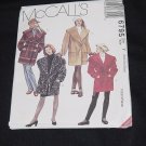 McCalls 6795 Lined Unlined Coat Tie Belt Size Y Xsm, Xml, Med    No. 225