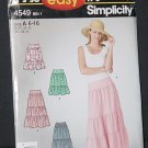 Simplicity 4549 It's so Easy Skirts Size A 6-16 No. 226 Simplicity 4549 It's so Easy Skirts Size A 6-16 No. 226