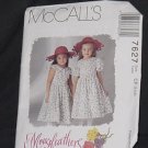 McCalls 7627 Children's Girls' Dress Size CF 4, 5, 6  No. 226
