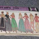 McCalls 3399 Misses' Skirt Bodysuit Blouse Size 8 No. 226