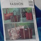 3894 McCalls Fashion Accessories 6 styles of Lined Bags Uncut   No. 250