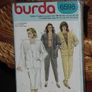6598 Burda Jacket Skirt Slacks Pants size 10-20  Dec 3