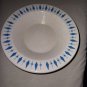 Vintage Nest Stone Blue Atomic Stars Diamond Carousel Lot of 2 Bowls Approx 6"