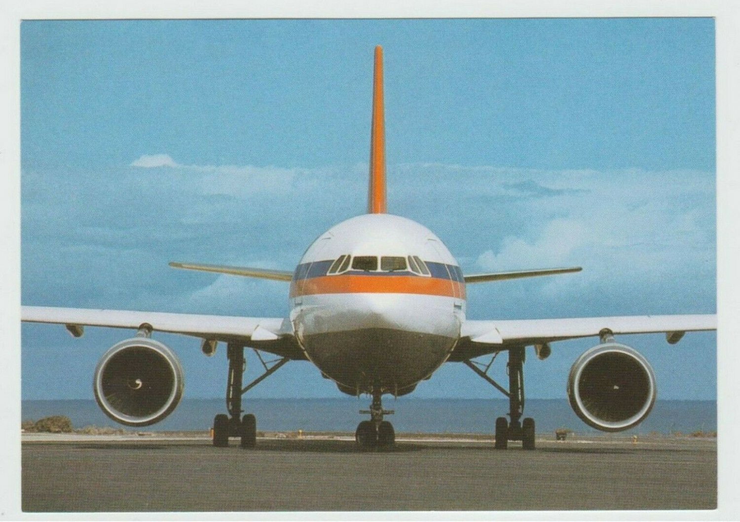 Airbus A 310-200 Airplane Hapag-Lloyd Airline Aviation Postcard