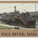 Mosquito Fleet boat Fall River Battleship Cove MA Massachusetts Postcard