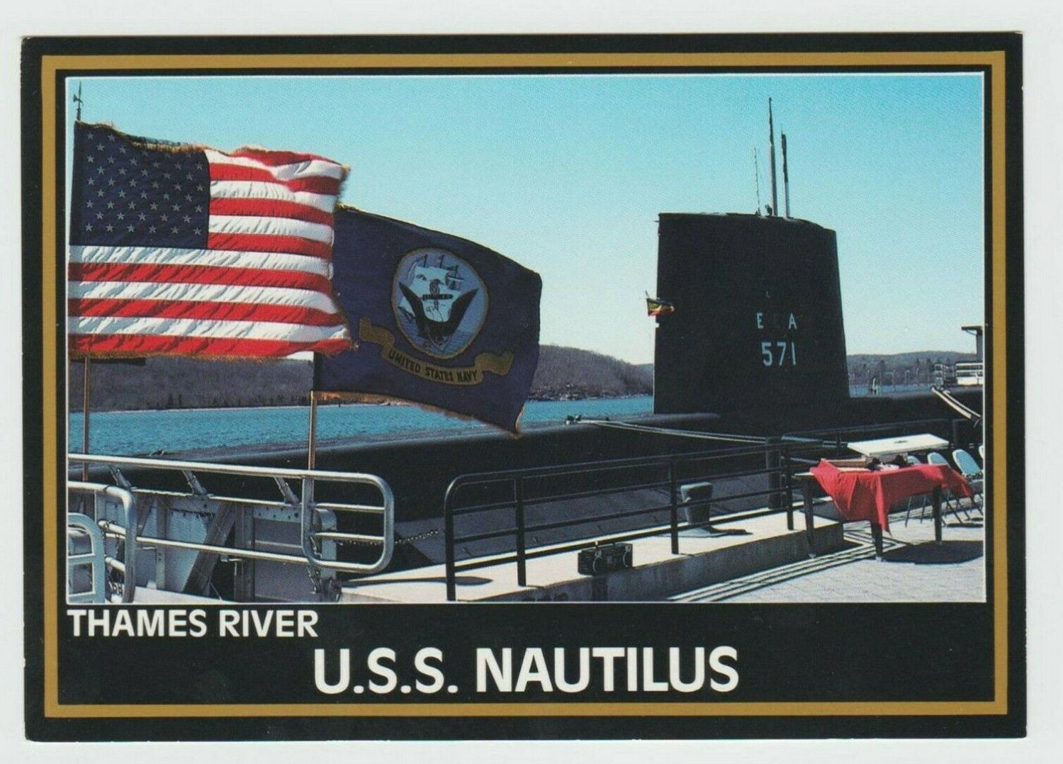 USS NAUTILUS 571 Nuclear Submarine Memorial Groton CT Thames River ...