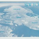 New York and Long Island Queenz Bronx New Jersey Brooklyn USA Chrome Postcard