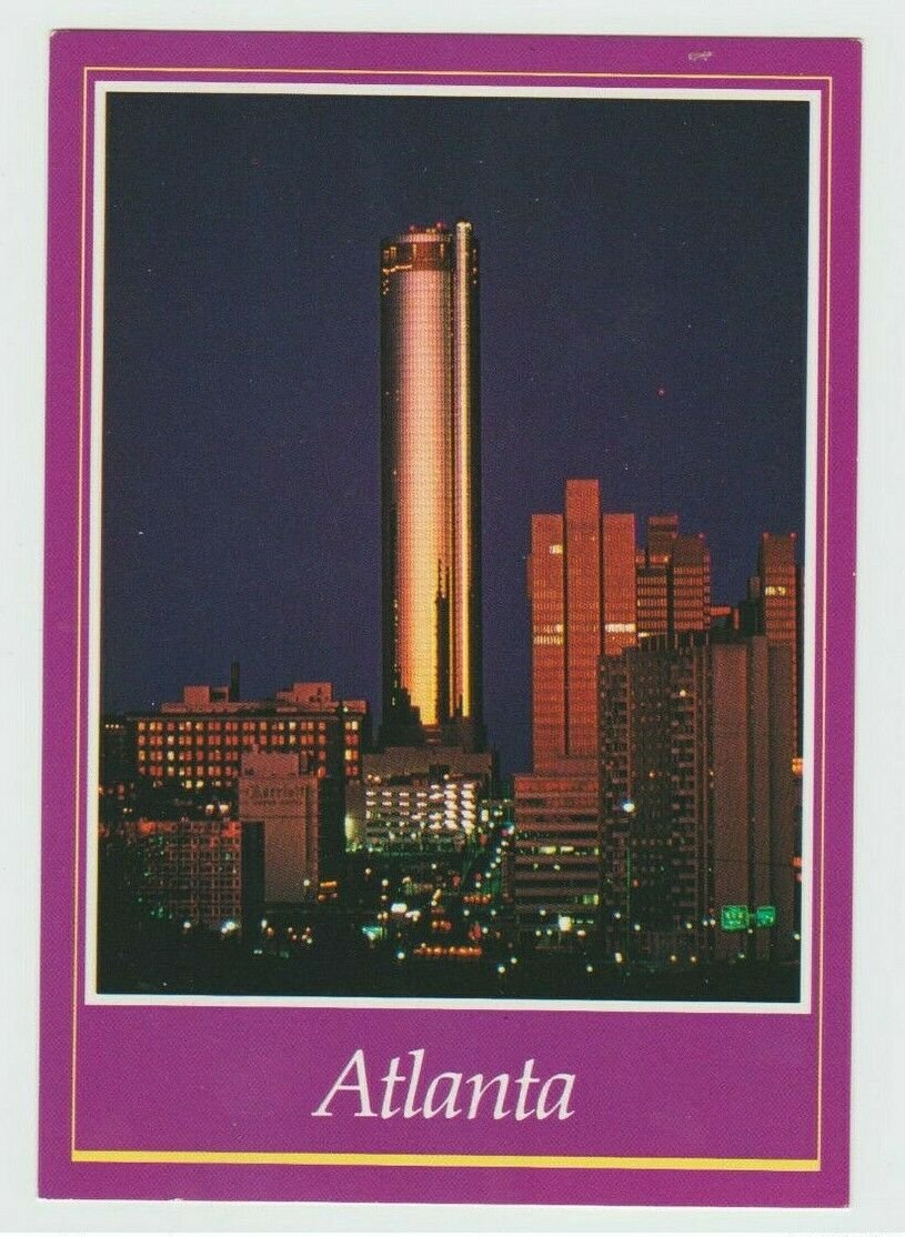 Peachtree Plaza World Tallest Hotel Atlanta Georgia GA USA Chrome Postcard