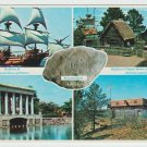 Boston Plymouth Massachusetts MA USA Chrome Postcard