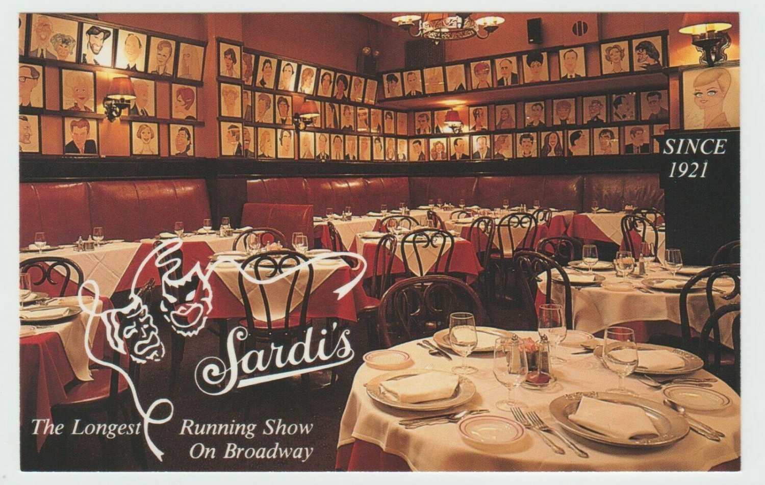 Sardi's restaurant New York NYC Manhattan USA Chrome Postcard