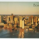 Boston View Early Morning Massachusetts USA Chrome Postcard