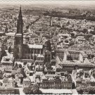 RPPC Strasbourg Cathedrale Aerial View Postcard