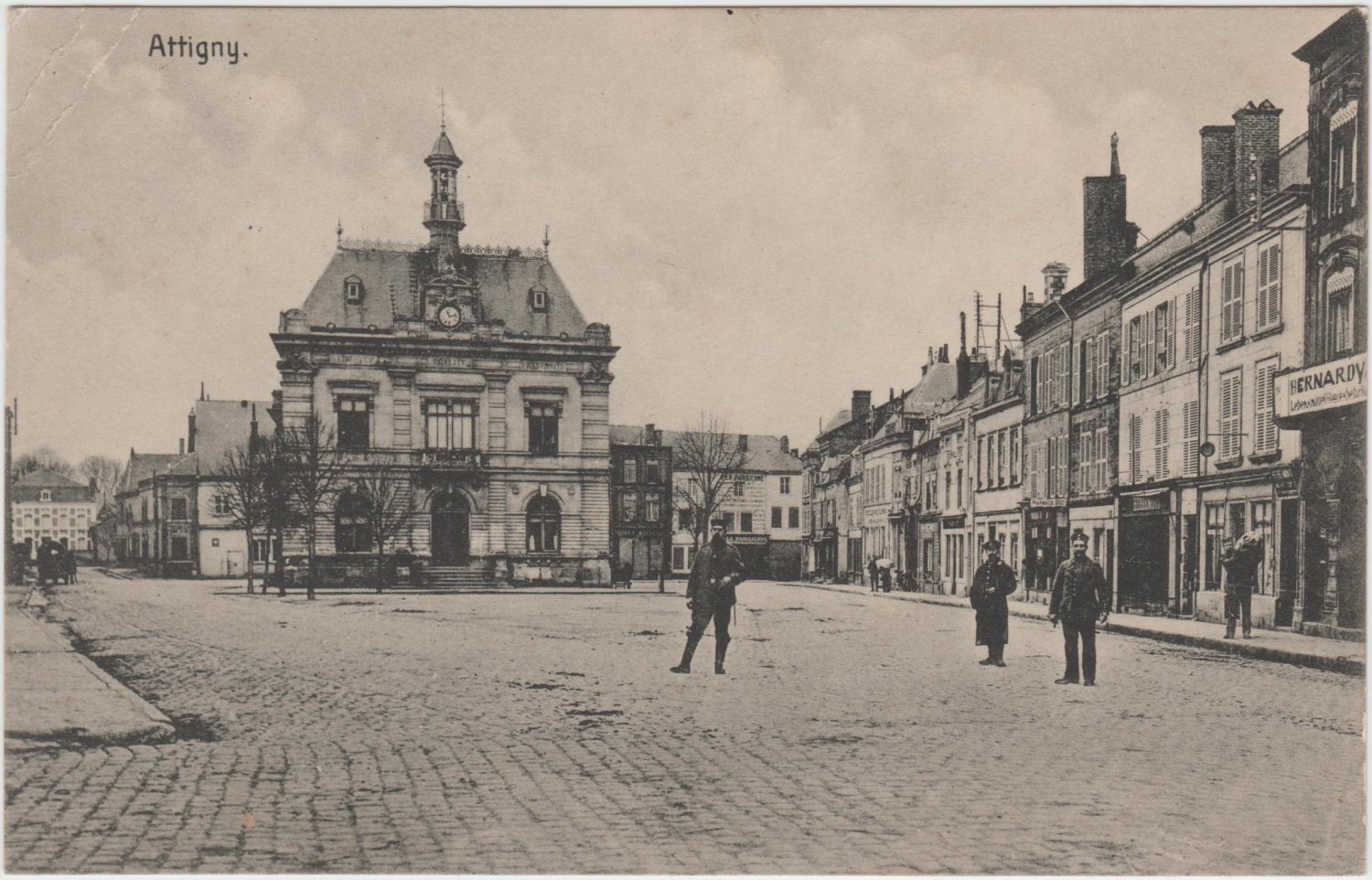WW1 World War I 1915 - K.D.Feldpostexp. 50. Infant Div - Attigny Postcard
