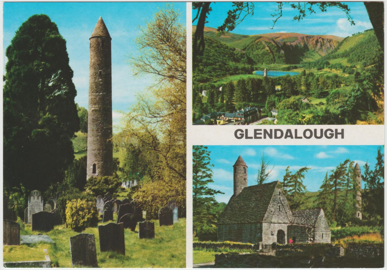 Glendalough Wicklow Ireland multi view Postcard