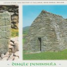 Ogham Stone & Oratory at Gallarus Near Dingle Peninsula Kerry Ireland Postcard