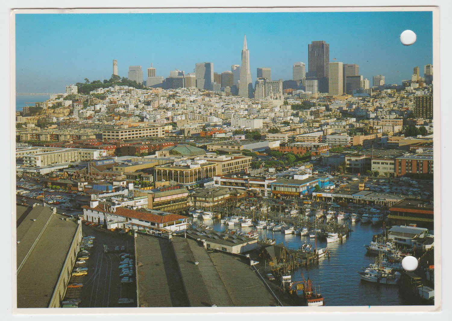 San Francisco Aerial Photo CA California United States USA 1985 Postcard