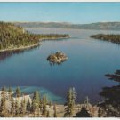 Lake Tahoe Emerald Bay Sierra Nevada Mountains Border of California and Nevada USA 1967 Postcard