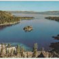 Lake Tahoe Emerald Bay Sierra Nevada Mountains Border of California and Nevada USA 1967 Postcard