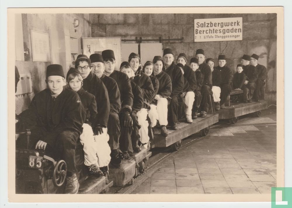 Salzbergwerk Berchtesgaden Bayern Ansichtskarten Salt Mine Bavaria Postcard