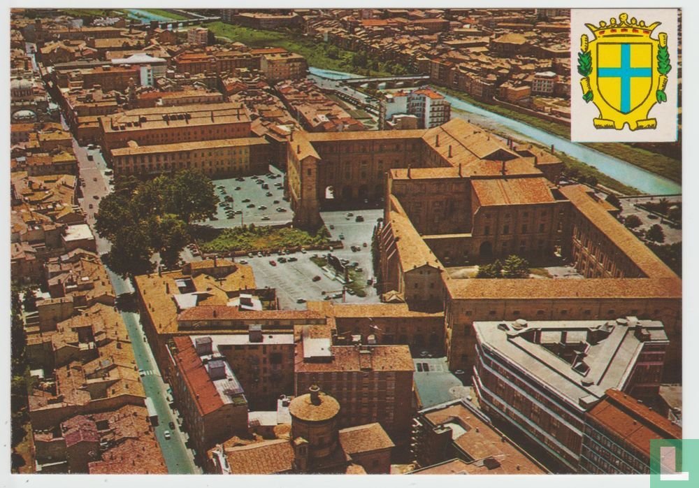 Parma Pilotta e Panorama Emilia-Romagna Italia Cartoline Aireal View Parma Italy Postcard