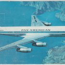 Pan American Douglas DC-8C Jet Clipper Airline 1960 Postcard