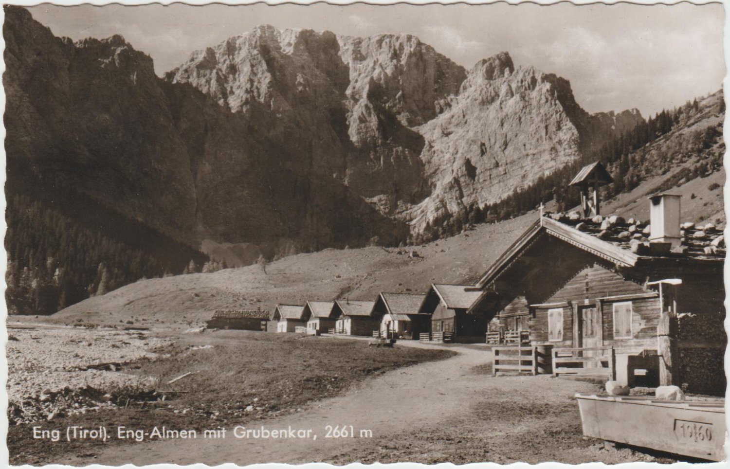 Tirol Eng-Almen mit Grubenkar Austria real photo rppc postcard