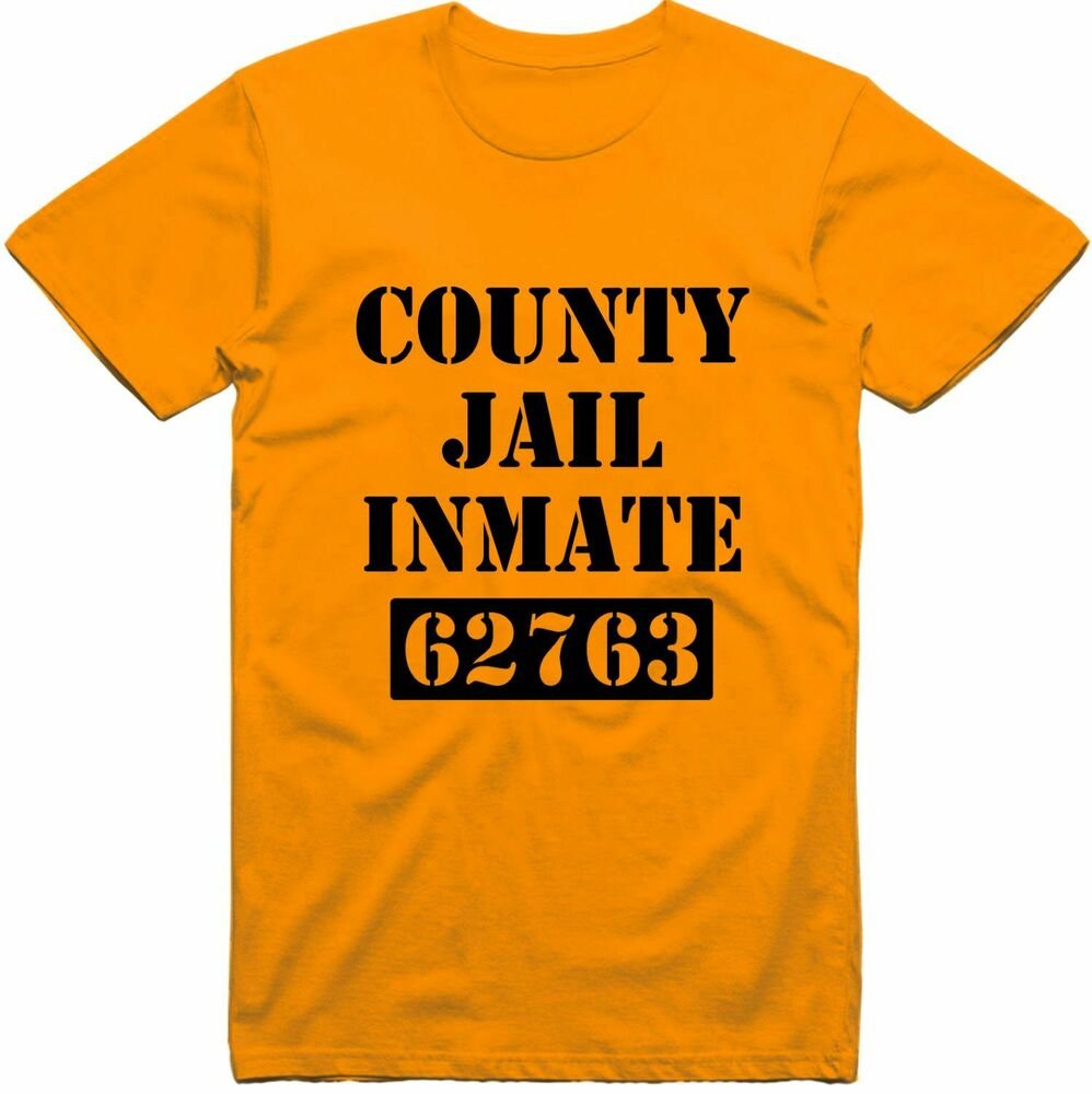 Orange County Prison T-Shirt Costume Regular Fit 100% Cotton T-Shirt