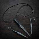 Personalized Dark One Dagger Earrings and Necklace