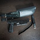Westar 35 blaster pistol with leather holster | Star Wars Replica