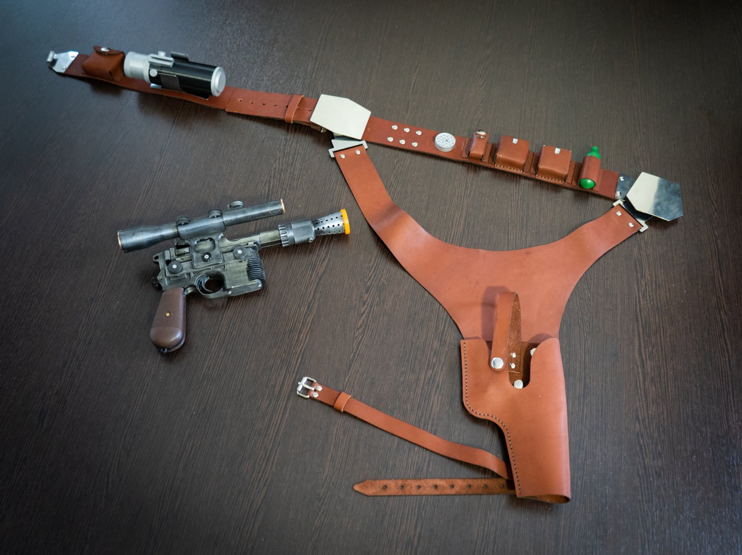 Han Solo Blaster, Leather Belt with Holster