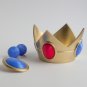 Princess Peach Accessories â�� Crown, brooch, earrings from Super Mario Bros video game