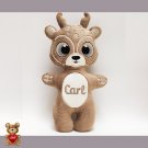 Personalised Cute Christmas deer Stuffed toy ,Super cute personalised soft plush toy