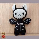 Personalised embroidery Plush Soft Toy Haloween Bat